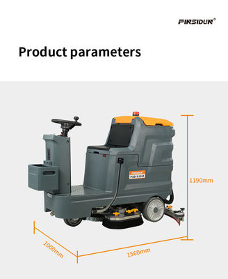 Industrial Auto Scrubber Floor Machine Ride On For 6000 sq.m Cleaning
