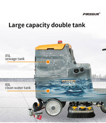 Industrial Auto Scrubber Floor Machine Ride On For 6000 sq.m Cleaning