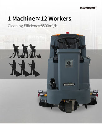Industrial Rideable Floor Cleaner Warehouse Scrubber Equipment