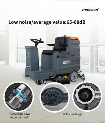 24V Large Industrial Riding Floor Machine Autonomous Floor Scrubber For Shopping Mall