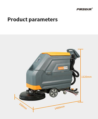 OEM Walk Behind Floor Scrubber Machine 170KG For Epoxy Floor Cleaning
