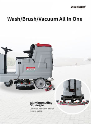 200Ah Outdoor Commercial Auto Scrubber Machine For Rubber Gym Floor Cleaning