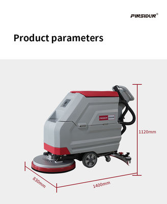 500W Robot Walk Behind Floor Scrubber 70dB Vacuum Motor