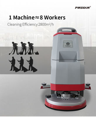 65L Rubber Floor Extractor Wet Floor Cleaning Machine For Supermarket