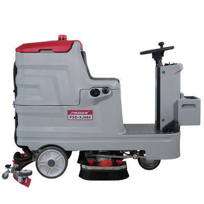 Industrial Automatic Cordless Ride On Floor Sweeper Scrubber Cleaning Machine