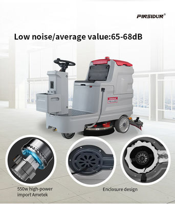 Wash Brush And Dry,3 In One Floor Scrubber Dryer Ride On 85L Recovery Tank