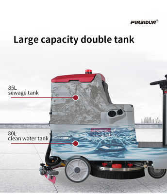 24VDC Sweeper Scrubber Floor Scrubbing Equipment For Industrial