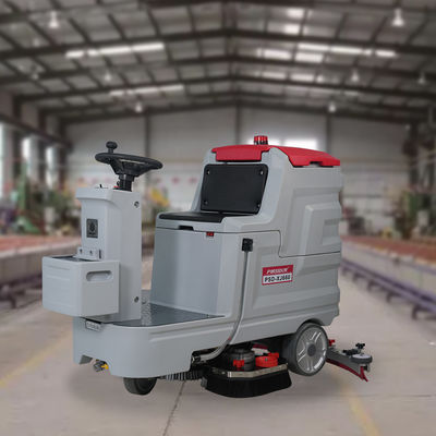 Double Red Wash Brush Sweeper Scrubber 3 In One Dryer Machine