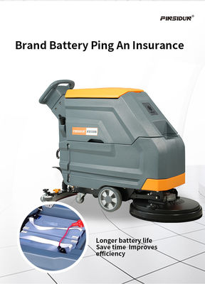 24V AMTEK Walk Behind Floor Scrubber Machine For Shopping Mall
