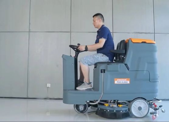 Electric Epoxy Floor Scrubber Drier For Industrial Cleaning