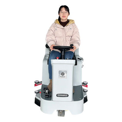 High Powered Rideable Floor Sweeper Washing Floor Scrubber For Garage